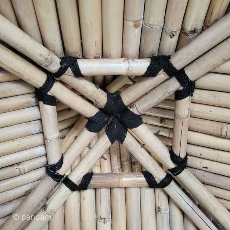 Corda di canapa nera stile giapponese – Assemblaggio del bambù