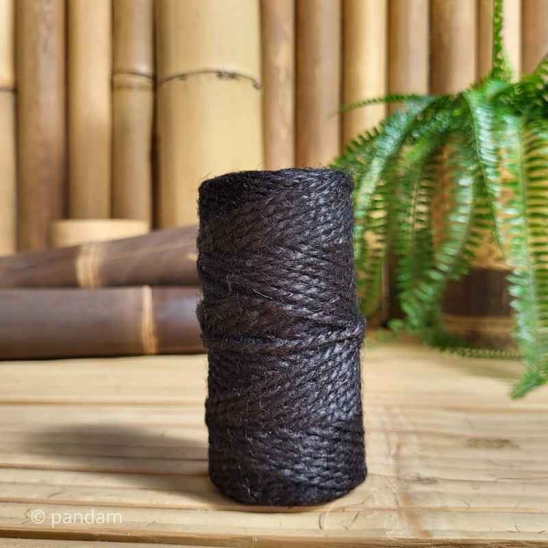 Corda di canapa nera stile giapponese – Assemblaggio del bambù