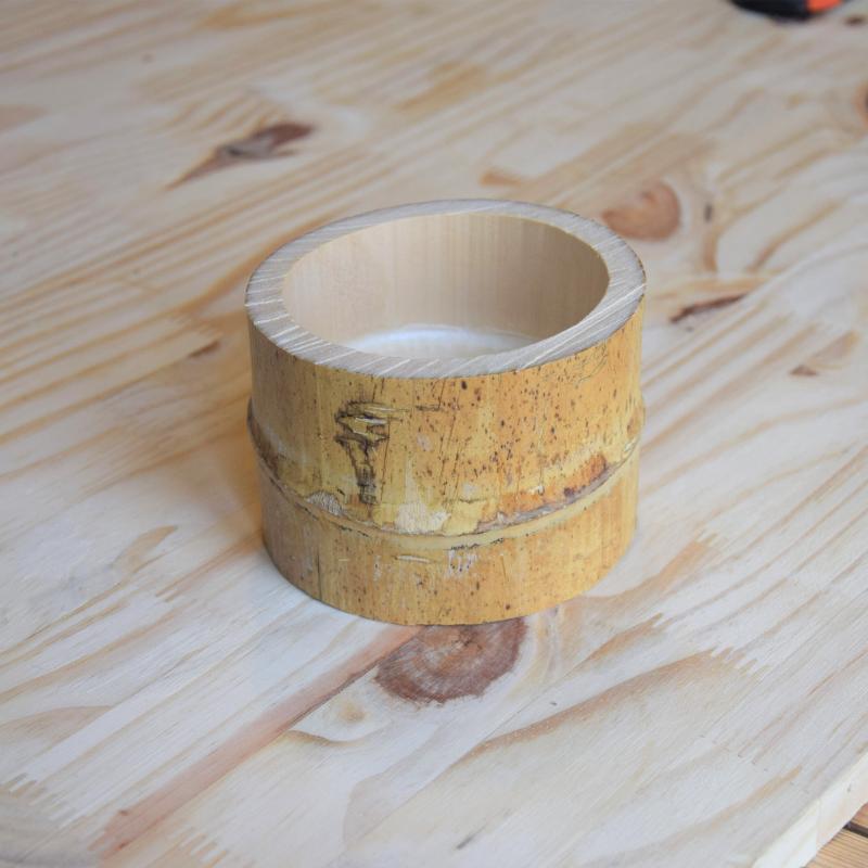 Nodo di canna di bambù secco