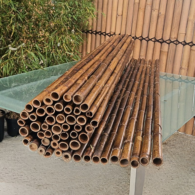 Recinzione di bambù nero