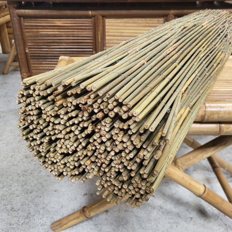 Recinzione in bambu di piccolo diametro