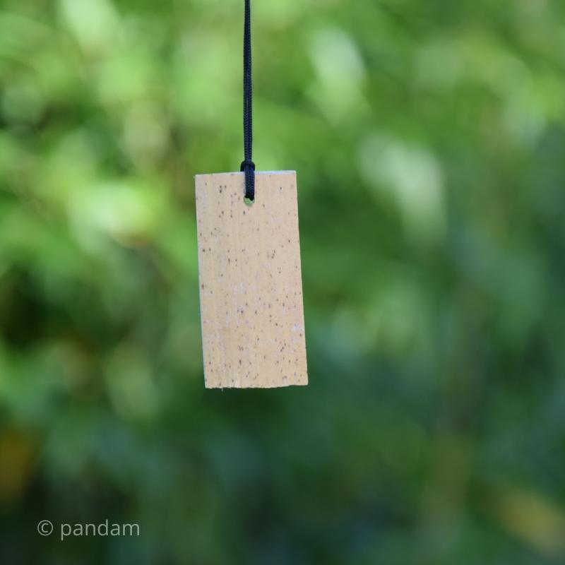 Campana a vento giapponese e bambù Fūrin (con campana in ghisa)