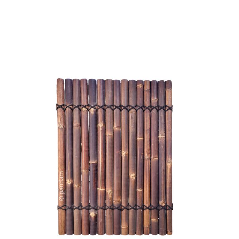 Pannello nero in mezzo bambù