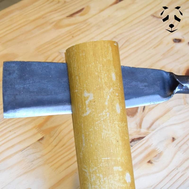 Accetta per dividere il bambù in due parti | Strumento per la lavorazione del bambù