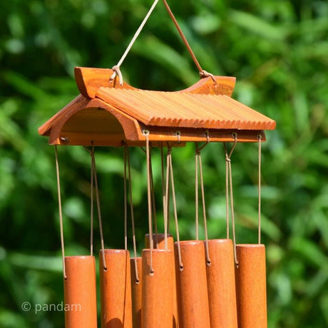 Campana a vento di bambu in stile buddista