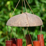 Campana del vento in bambu noce di cocco