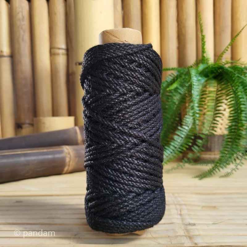 Corda di canapa nera stile giapponese – Assemblaggio del bambù
