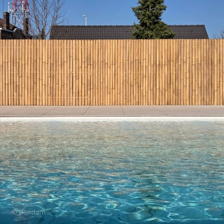 pannelo in bambù per piscina