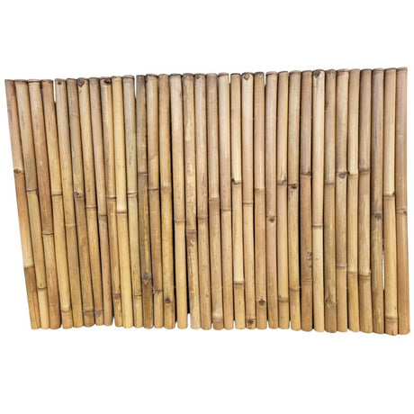 rotolo di recinzione in bambù chiaro 4-6 cm 120 cm